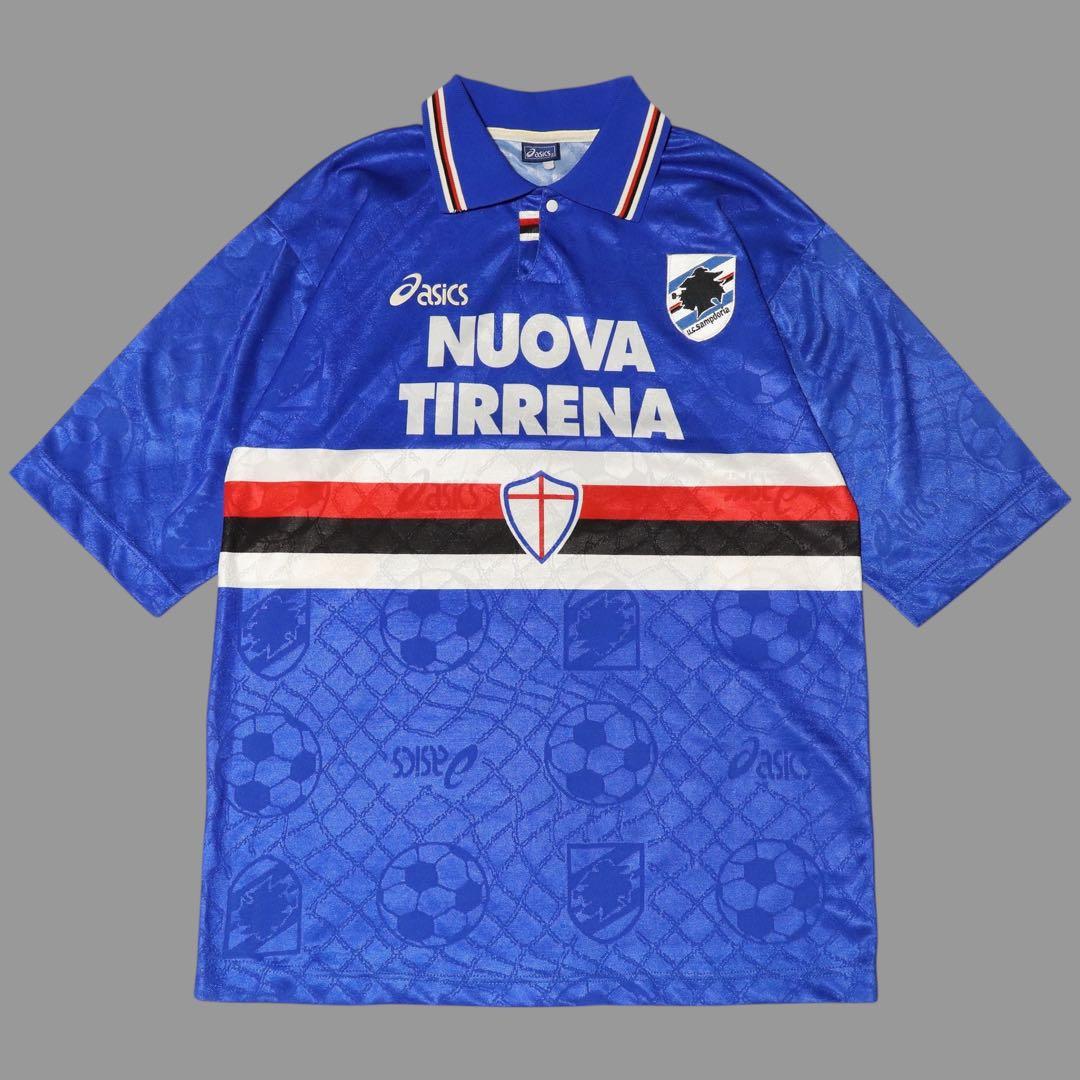 正規品★L★95-96★サンプドリア★サッカーユニフォーム★asics★90s