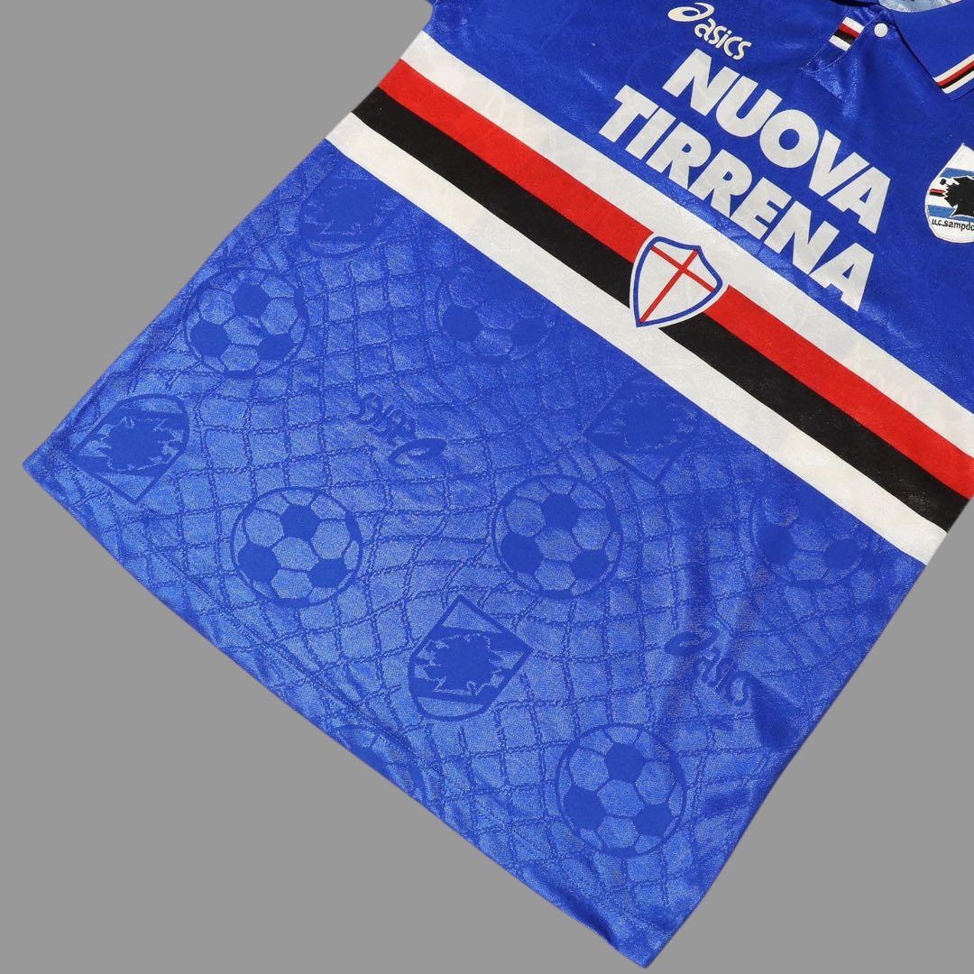 正規品★L★95-96★サンプドリア★サッカーユニフォーム★asics★90s