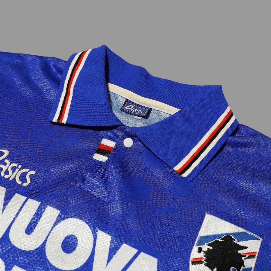 正規品★L★95-96★サンプドリア★サッカーユニフォーム★asics★90s