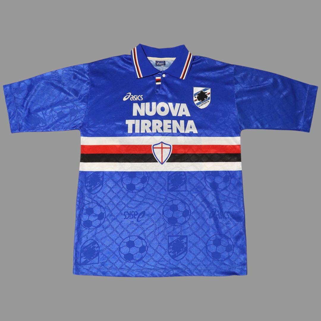 正規品★L★95-96★サンプドリア★サッカーユニフォーム★asics★90s