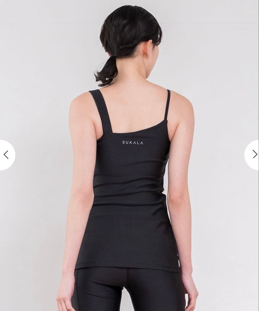 SUKALA シャインストレッチアシンメトリーチュニック　LLサイズ