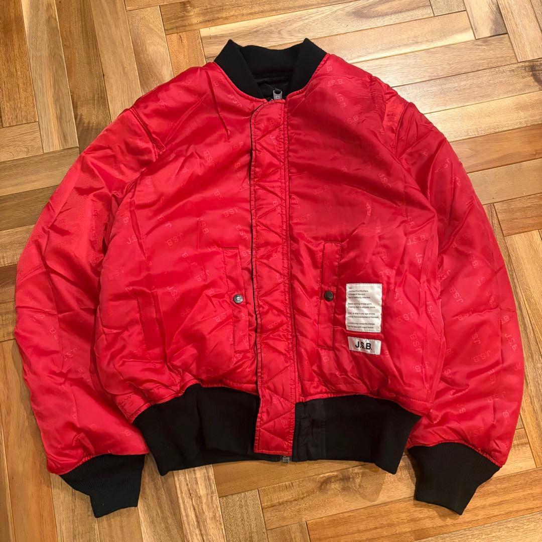 希少　ALPHA アルファ MA-1 J.S.B JSB 黒 L フライト