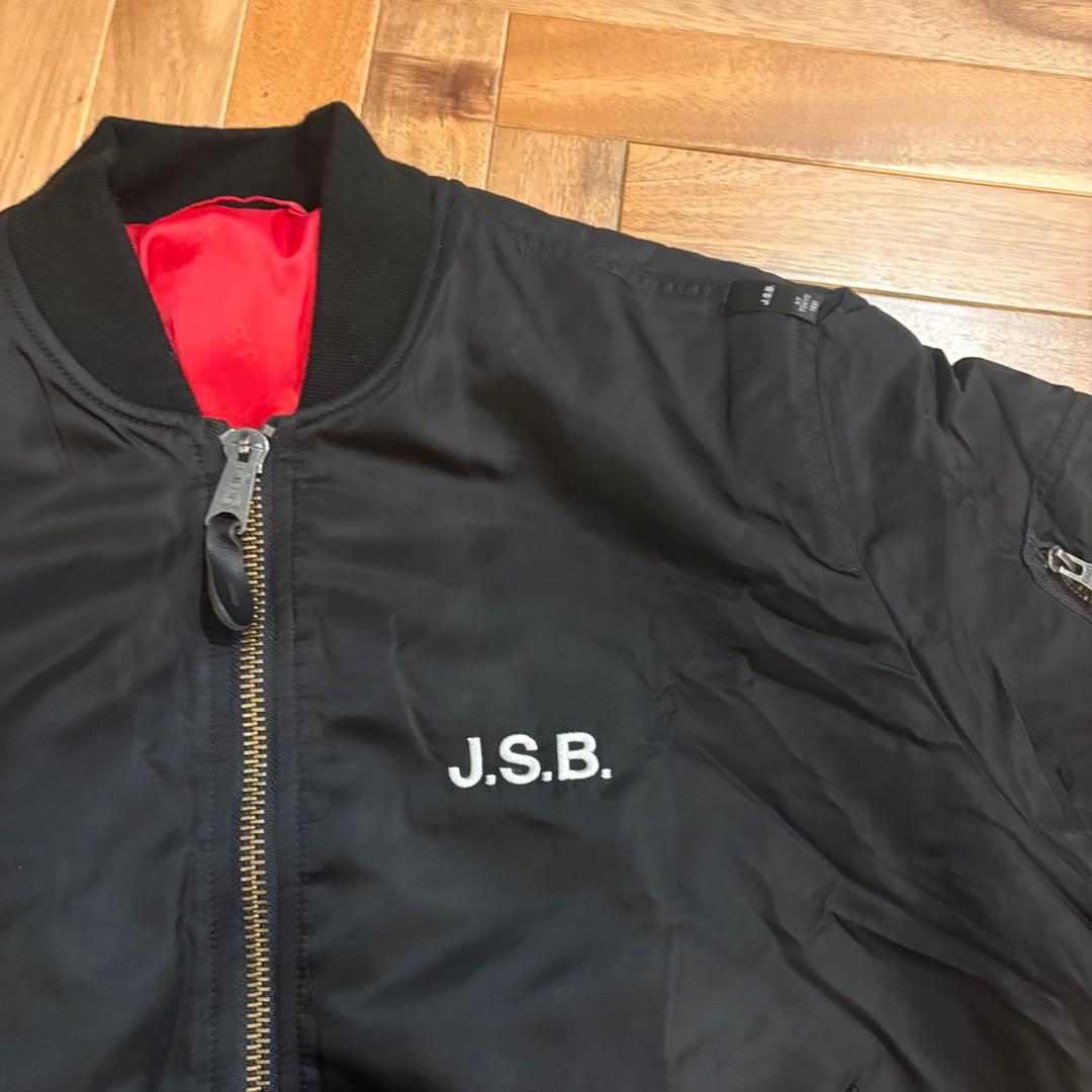 希少　ALPHA アルファ MA-1 J.S.B JSB 黒 L フライト