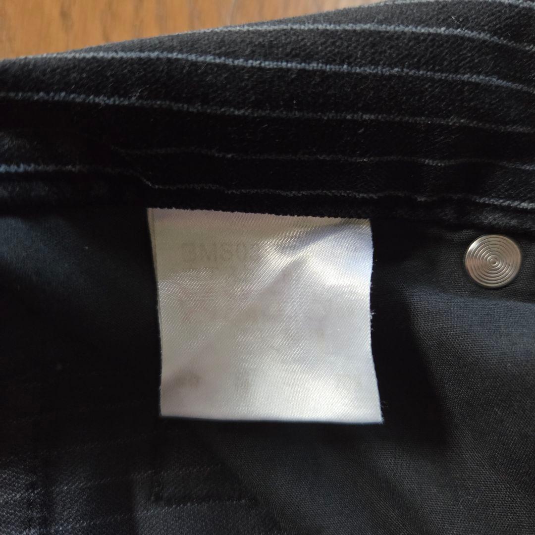 バーバリー ブラックレーベル セットアップ スーツ ベロア ブラック ストライプ