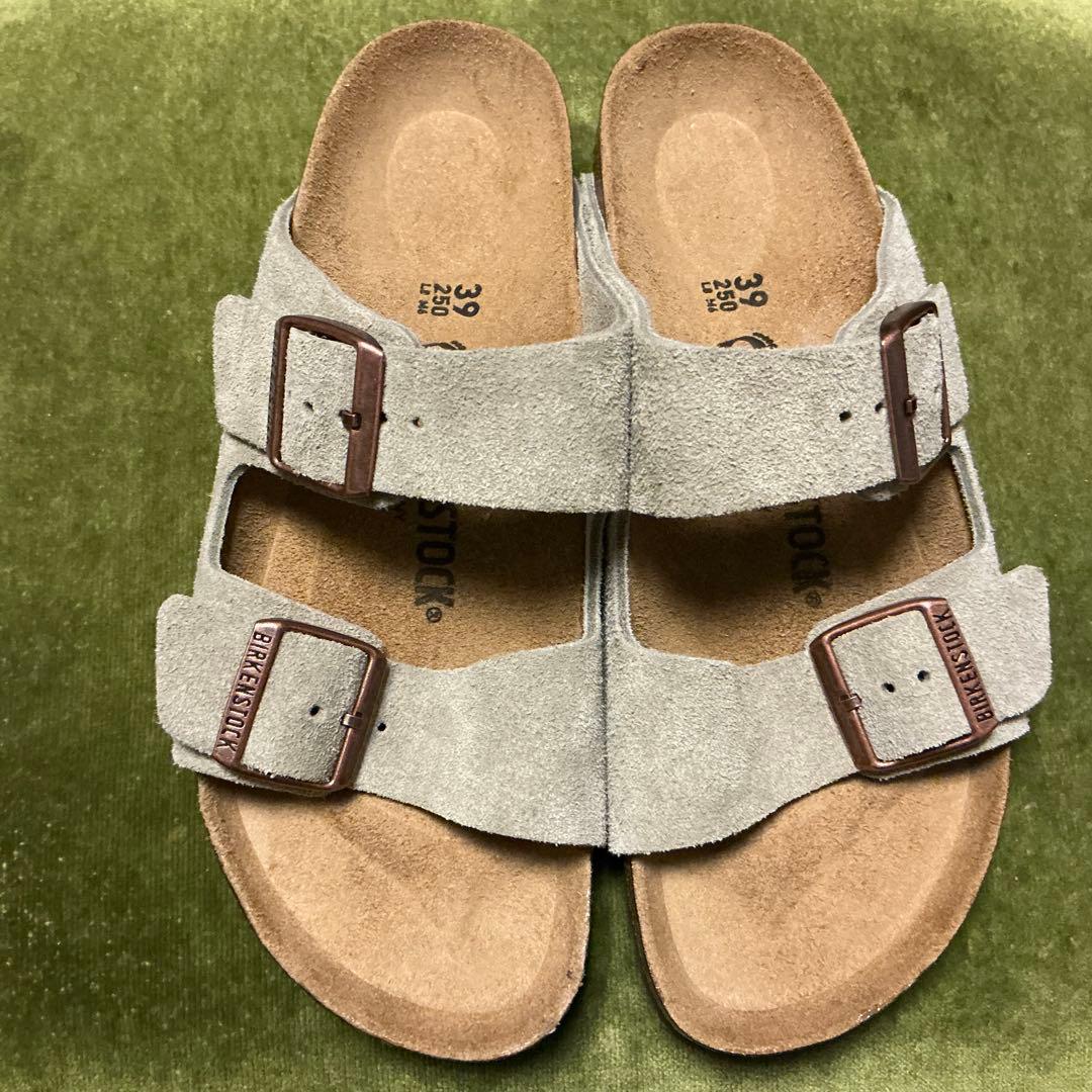新品39ナロー幅トープスエードBIRKENSTOCKアリゾナ