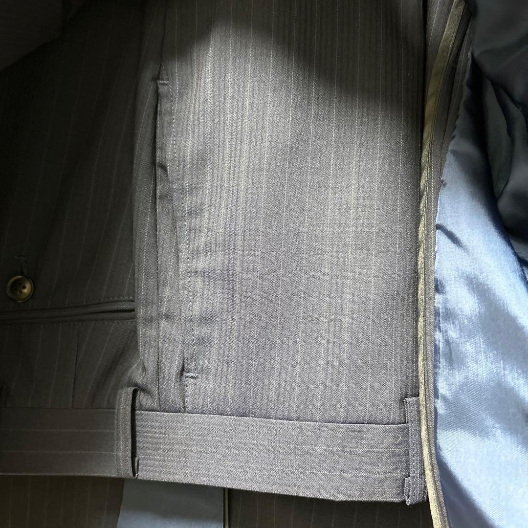 『新品未使用』ネイビー ストライプ スーツ