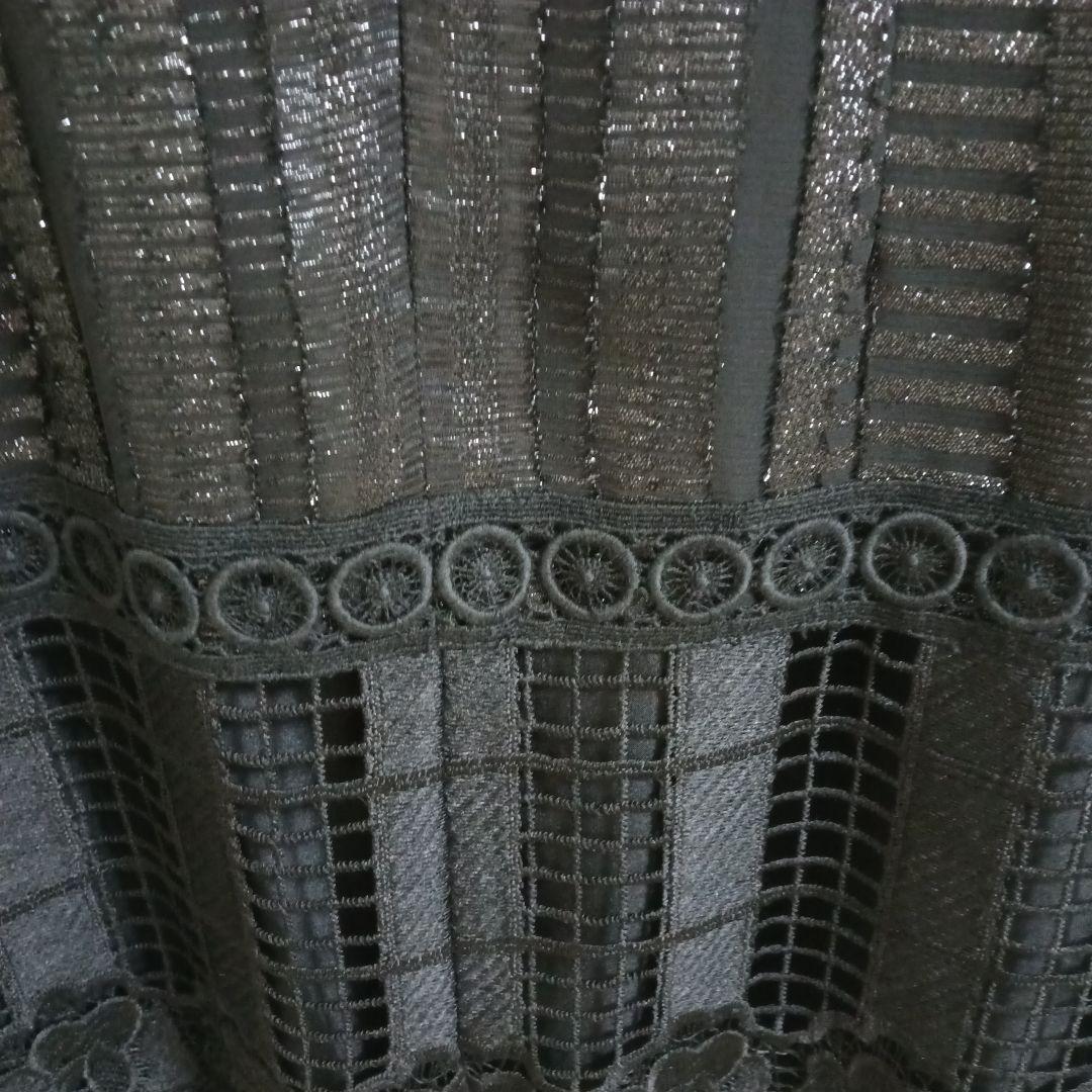 アナスイエレガントな黒のノースリーブチュニック