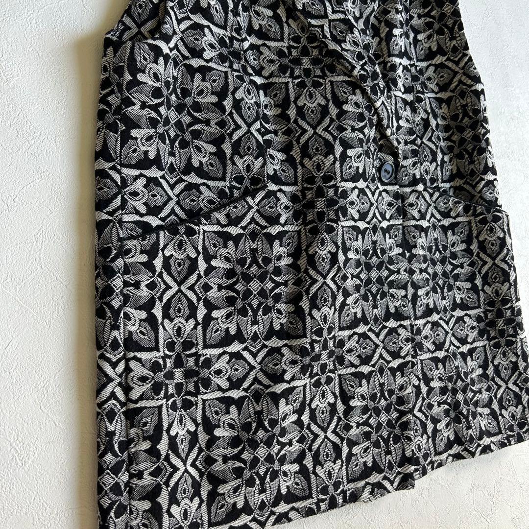 RADIATE ラディエイト 総柄ジャガード ベスト ジレ 9号