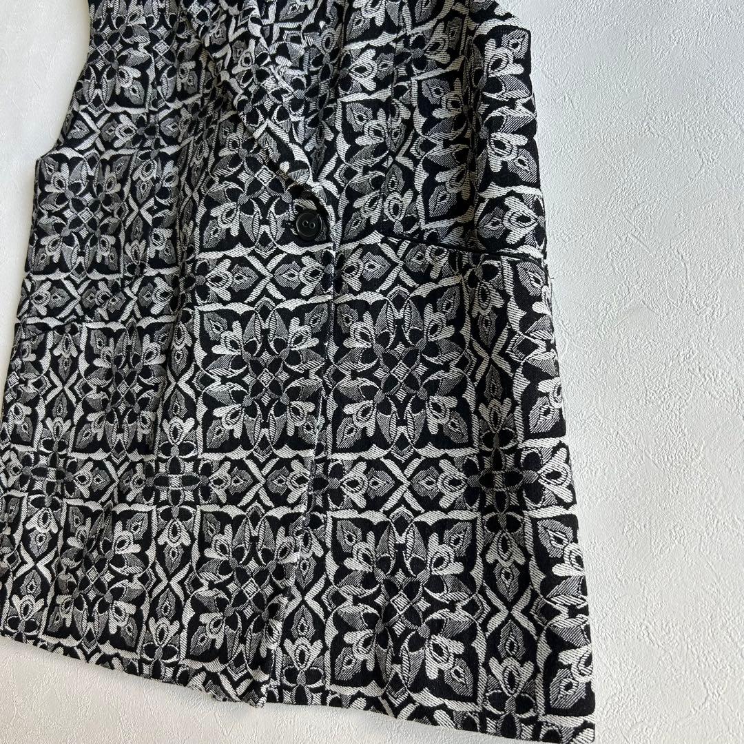 RADIATE ラディエイト 総柄ジャガード ベスト ジレ 9号