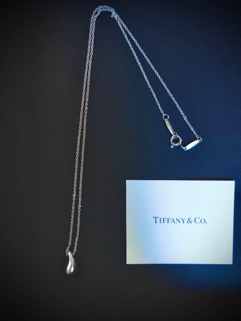 【極美品】ティファニー　ティアドロップペンダント　ネックレス　シルバー925