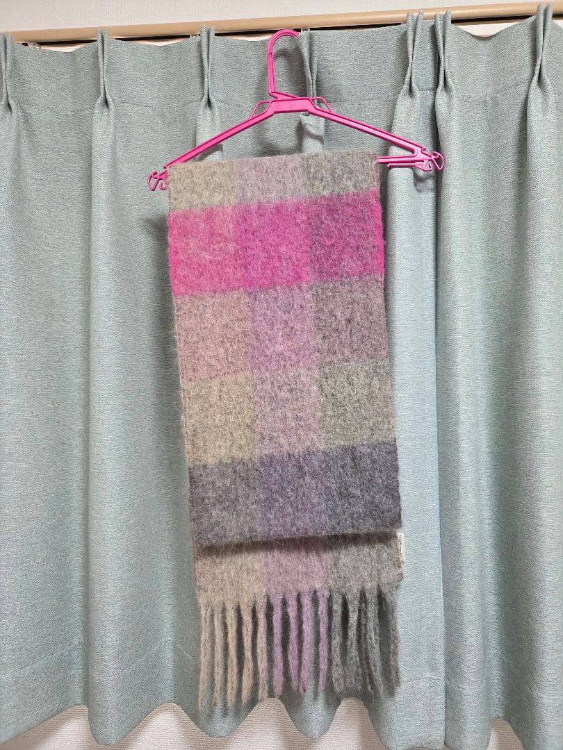 Acne Studios チェック柄マフラー 250x28cm