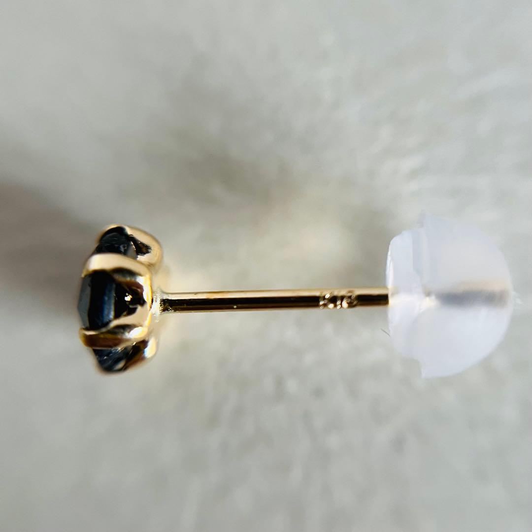 【スペシャルセール☆】 K18 ブラックダイヤモンド 0.50ct ピアス 4