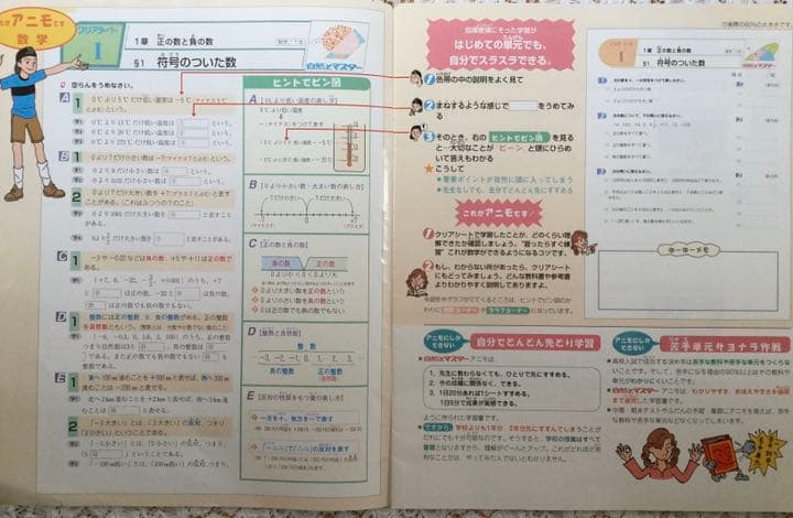 栄進ゼミナール　中学1年生用教材　　家庭学習アニモ　　Animo