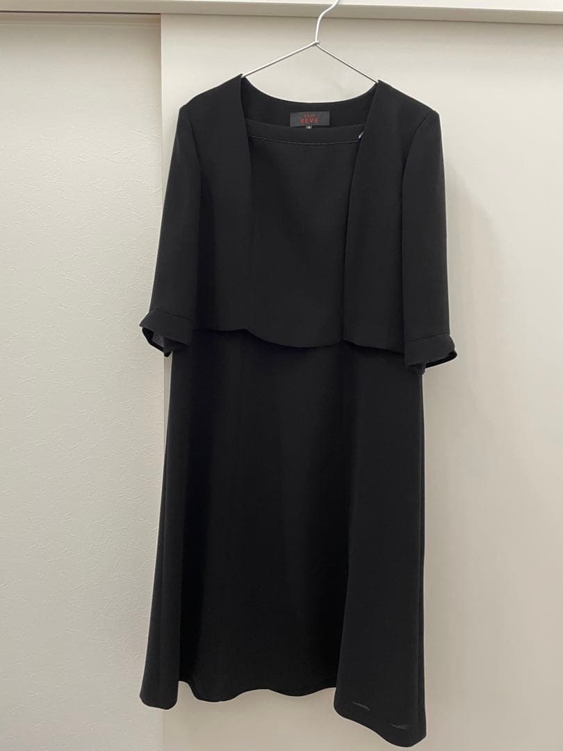 トウキョウソワール 喪服礼服　洗える前開きワンピース(ジャケット付き) 15号