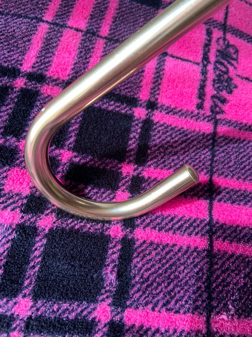 ★レア★　MARS マーズ　リボン付フリルMARSストーンロゴ柄長傘　黒✗ピンク