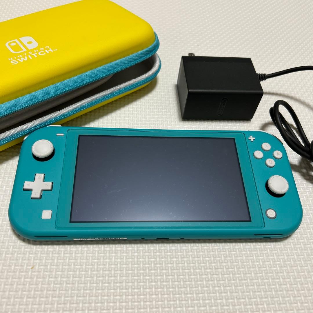 Nintendo Switch Lite ターコイズ + ケース + 充電器