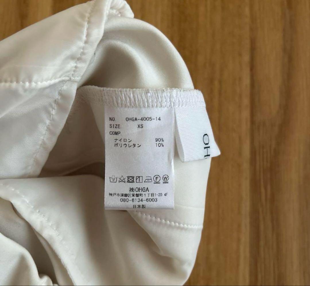 【ohga】マシュマロパンツ　ミルク　XS yori cen. heve