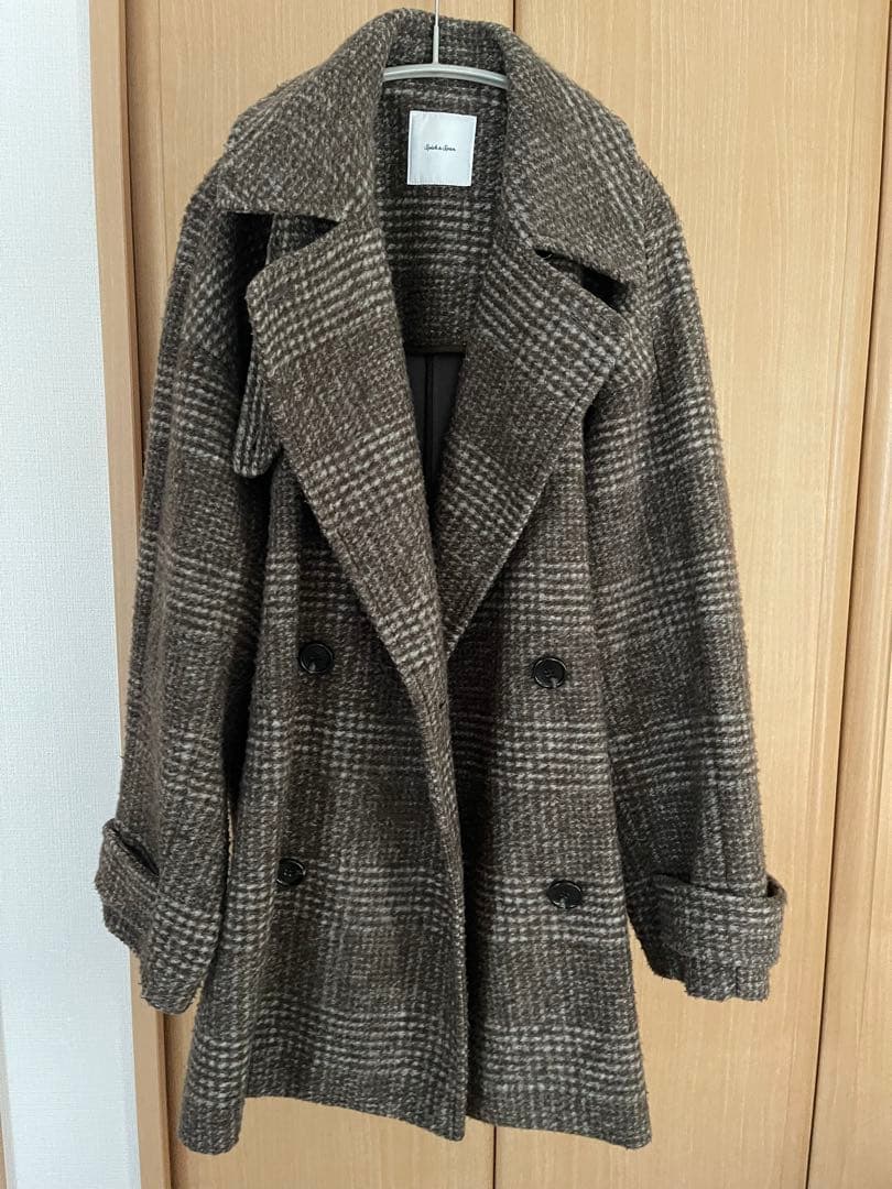 ミドル丈　ウールコート　スピックアンドスパン