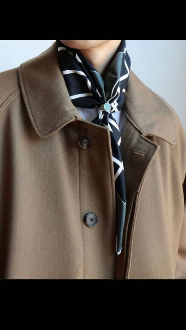 【新品】HEUGN SILK SCARF 希少品 フランス製　ユーゲン シルク