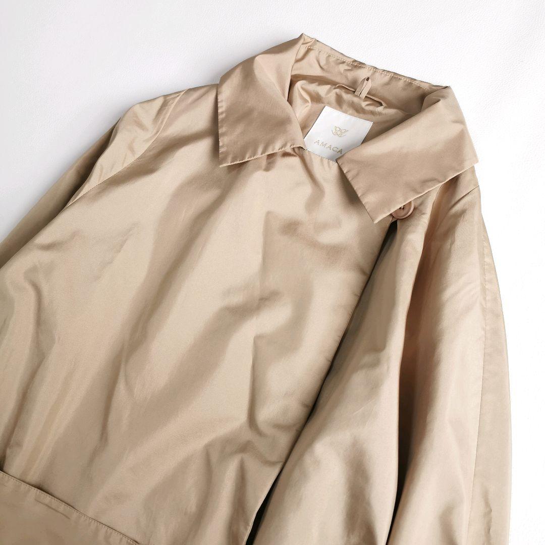 現行/完売品【美品✨】アマカ 3WAYコート ベルト 撥水 ベージュ 40