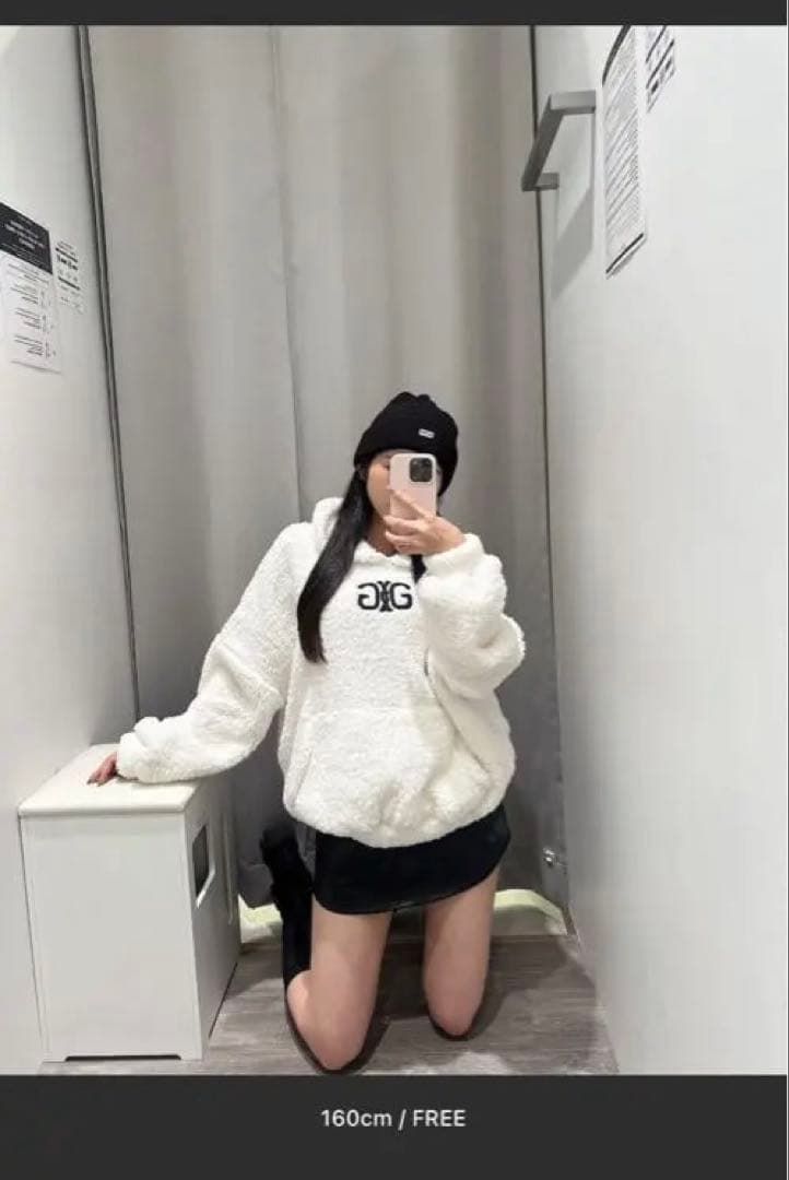 新品未使用 GYDA ボアパーカー ブラック F 完売品