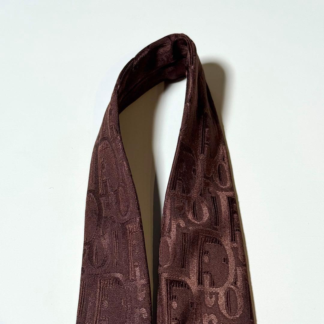 【美品】Dior ディオール トロッター ブラウン系 ネクタイ パーティ仕様