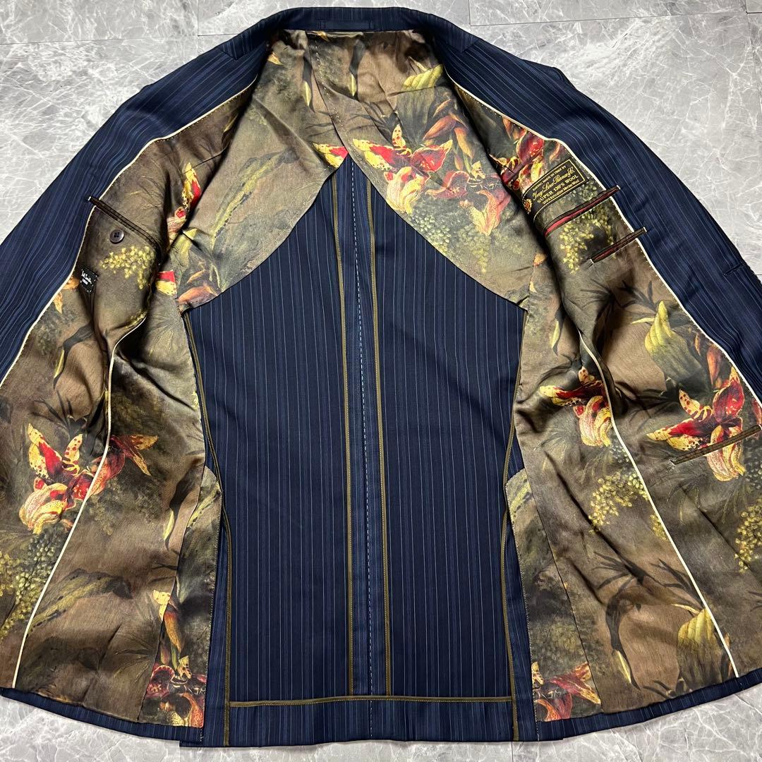 ポールスミス　3ピース　セットアップ　ロロピアーナ　スーパー130 裏地派手　L