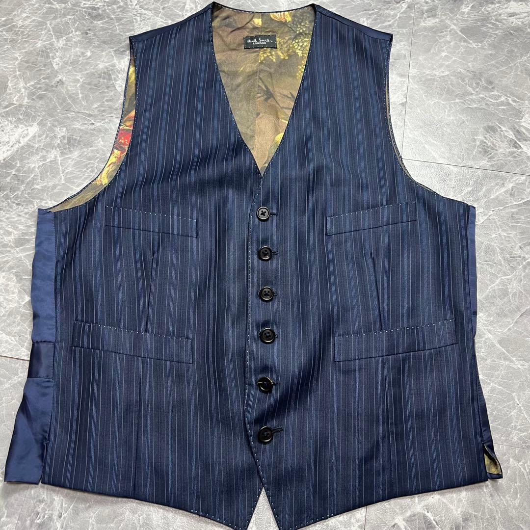 ポールスミス　3ピース　セットアップ　ロロピアーナ　スーパー130 裏地派手　L