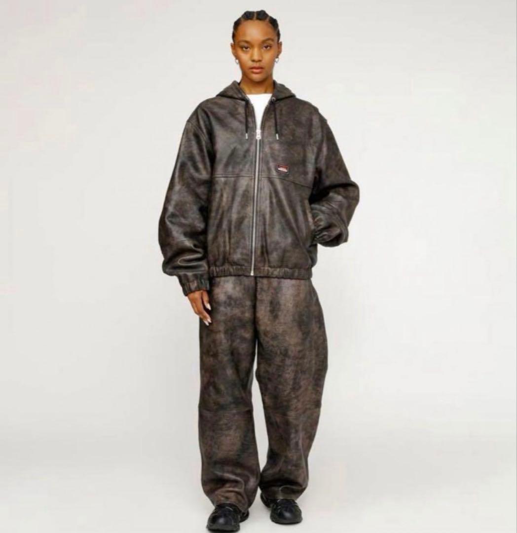 Stussy BIG OL' レザーパンツ　サイズ30