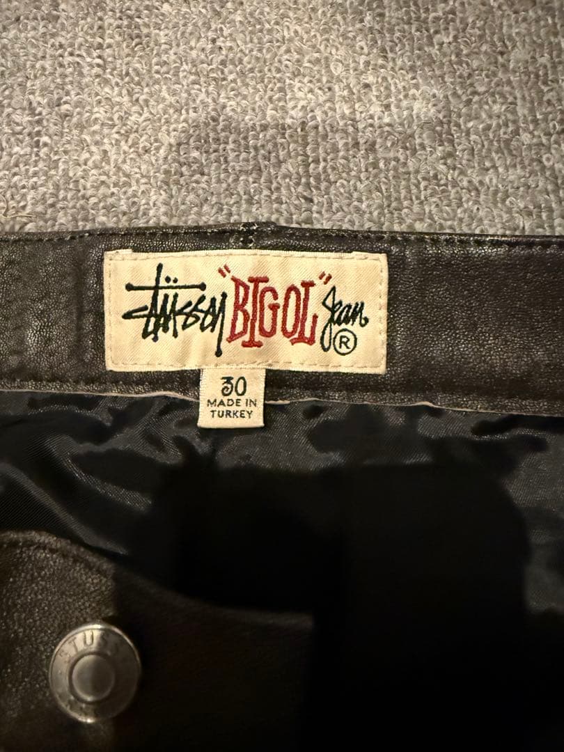 Stussy BIG OL' レザーパンツ　サイズ30