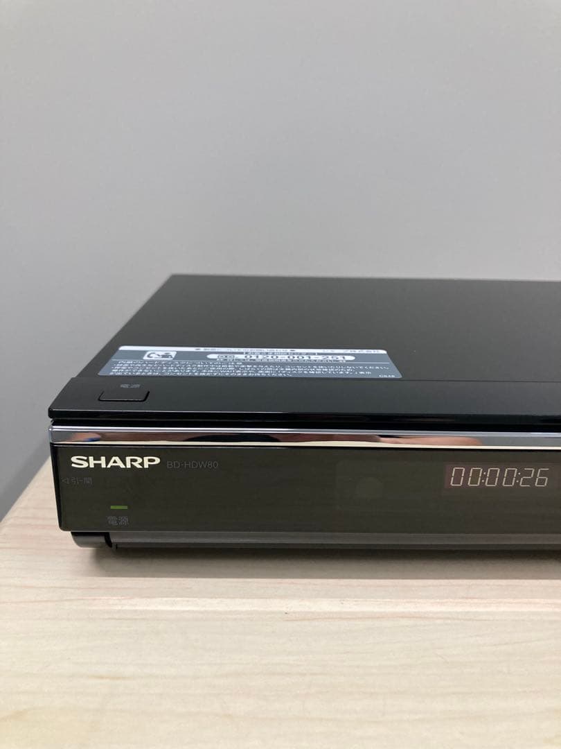 めっちゃ綺麗 1TB シャープ　AQUOS ブルーレイ BD-HDW 80