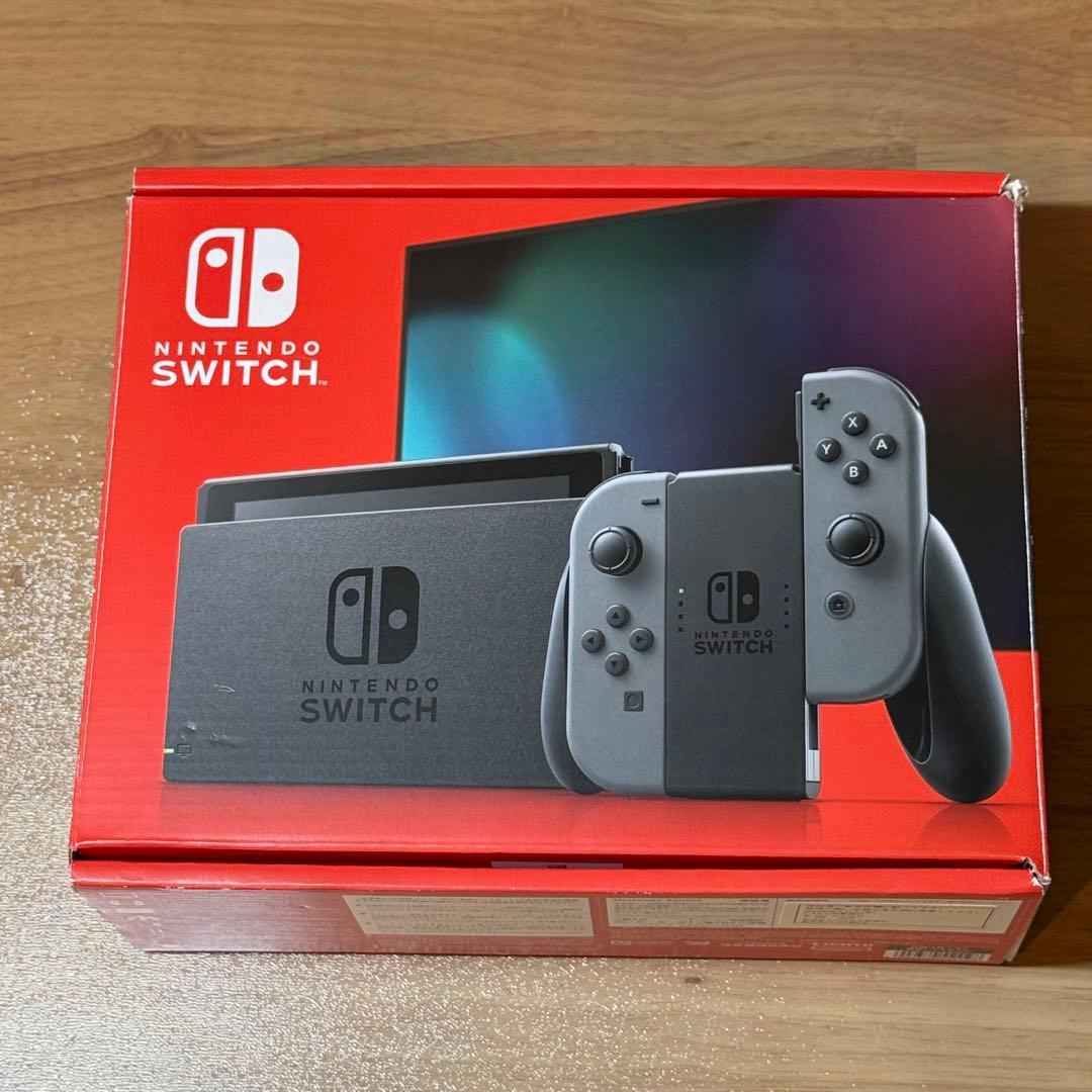 6-268 Switch 本体 新型 グレー 箱付き