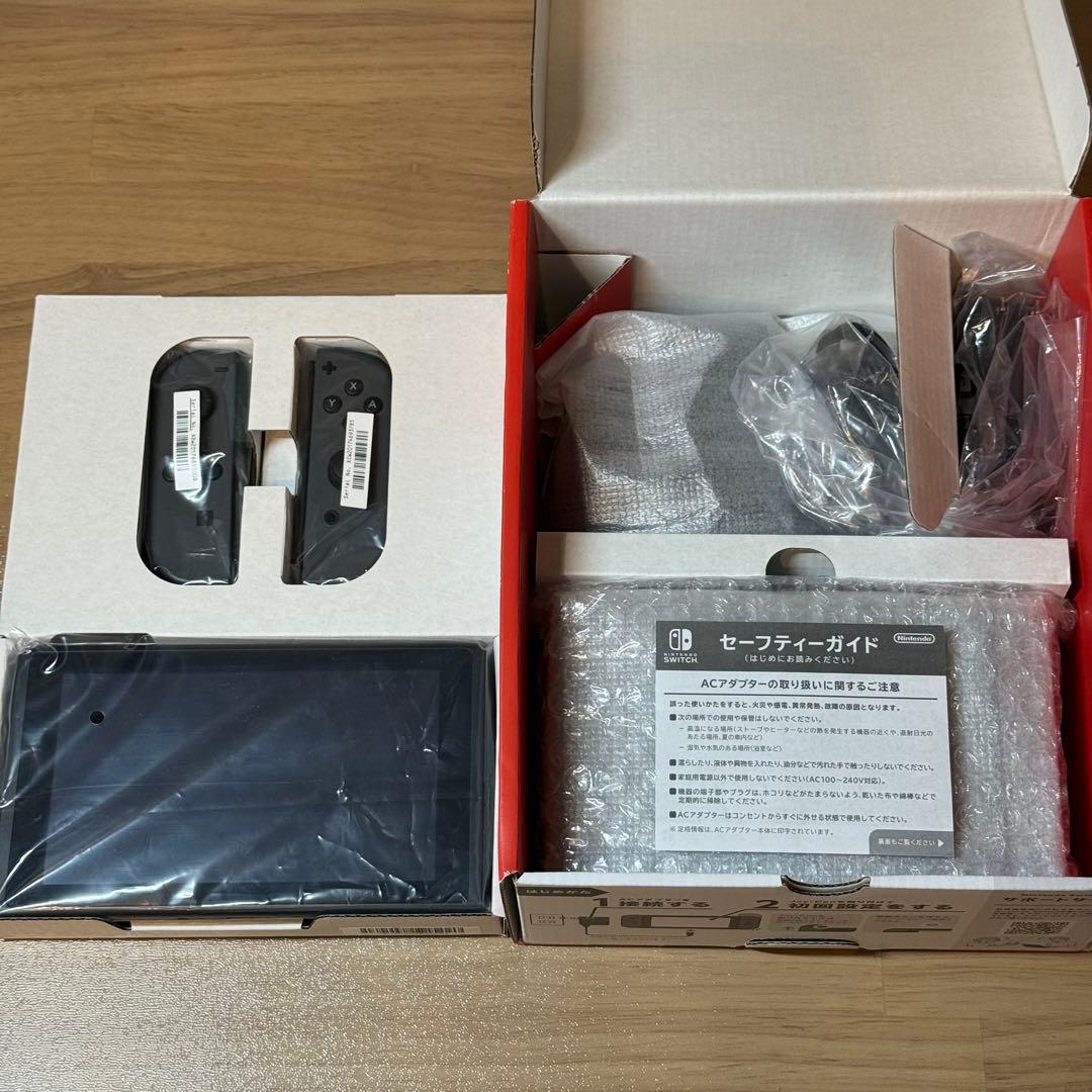 6-268 Switch 本体 新型 グレー 箱付き