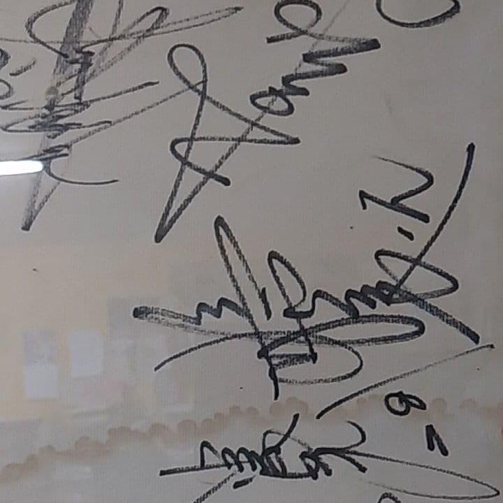 タイガース　1985年優勝の寄せ書き