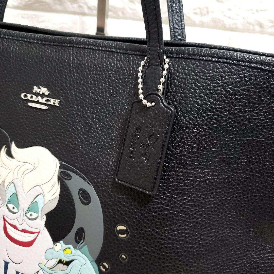 COACHコーチ ディズニー リトルマーメイド アースラ トートバッグA4可美品
