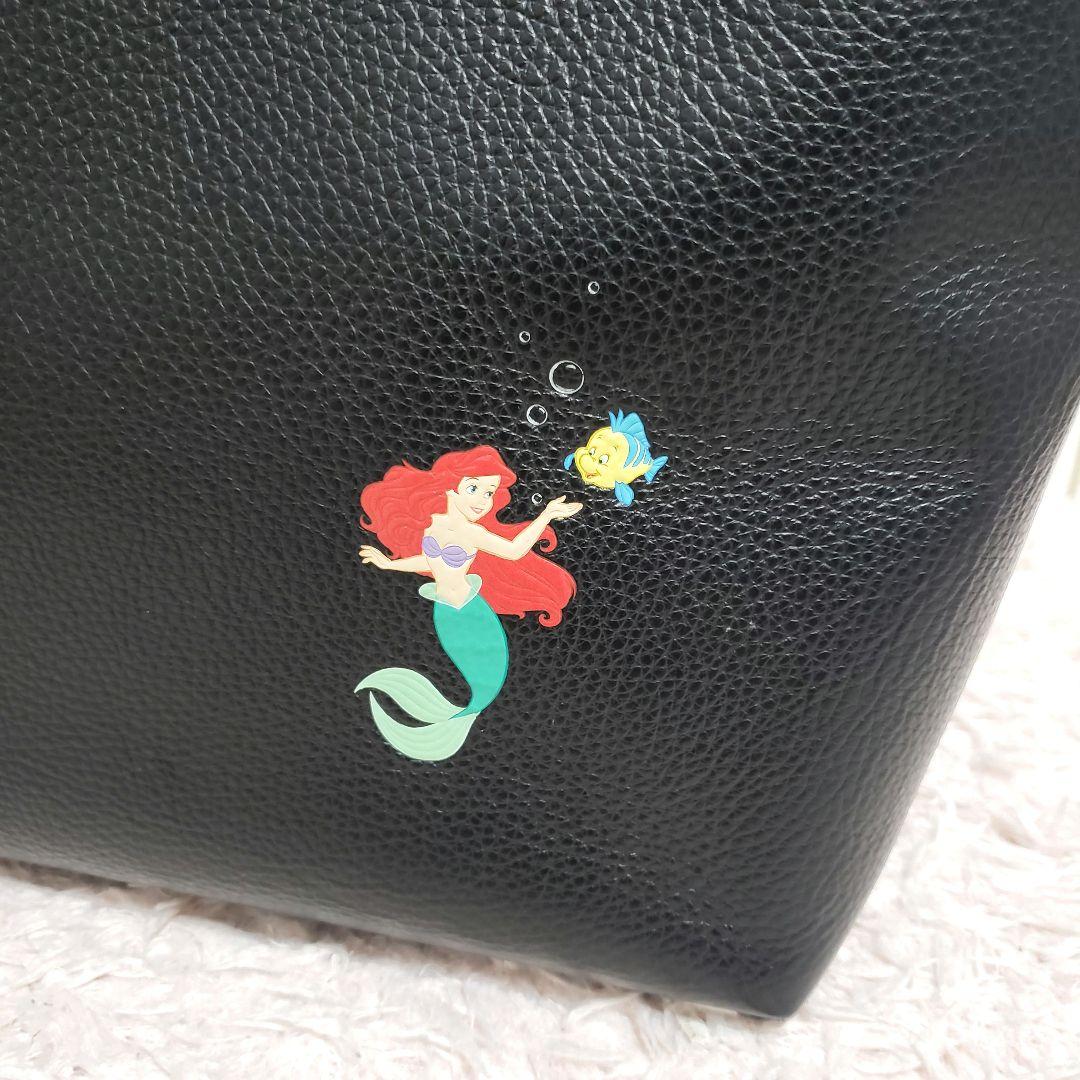 COACHコーチ ディズニー リトルマーメイド アースラ トートバッグA4可美品