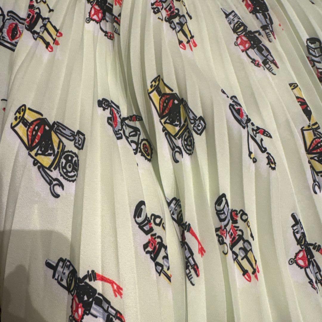 PRADA プラダロボット柄 プリーツスカート38
