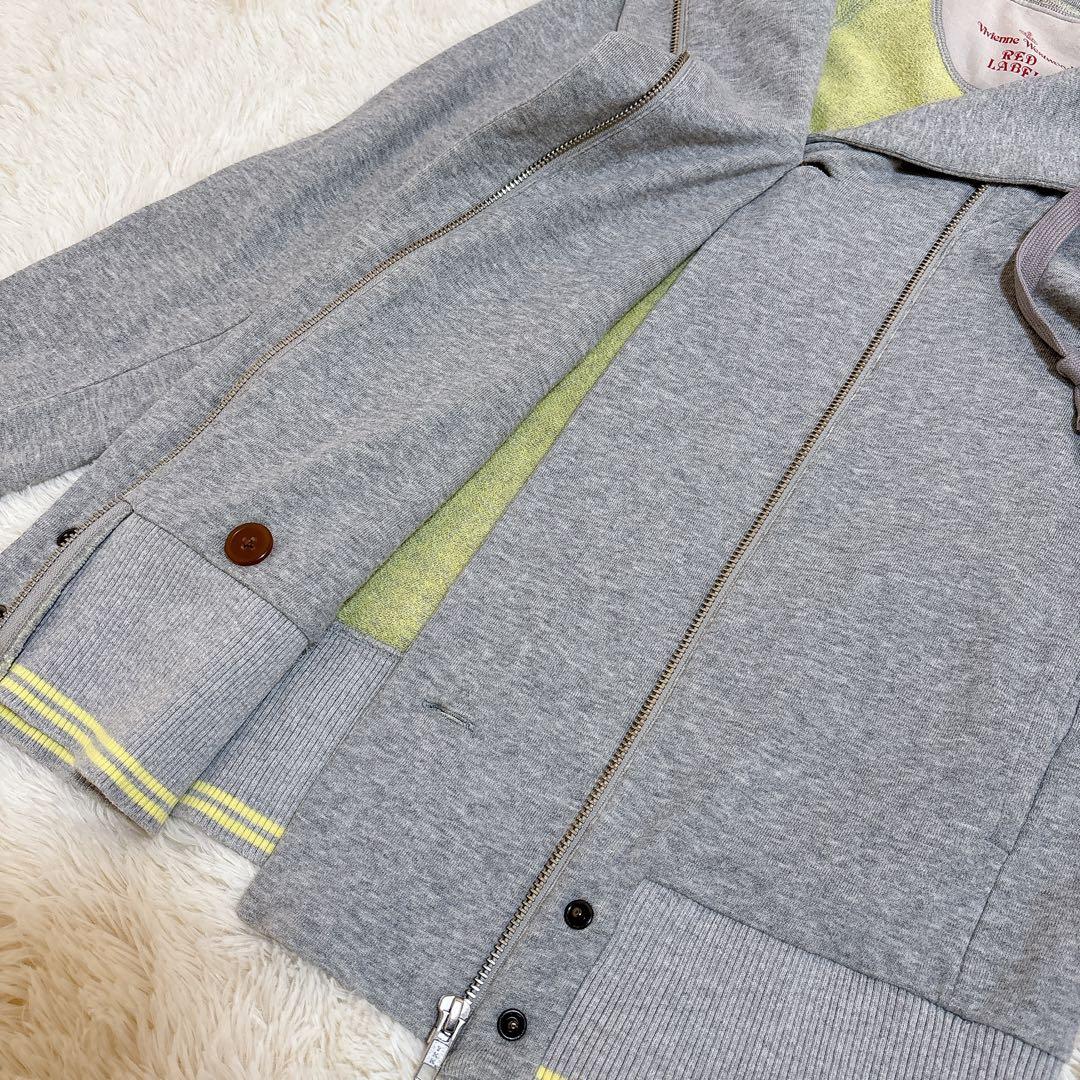 ヴィヴィアンウエストウッド レッドレーベル 変形 ジップパーカー オーブ アシメ