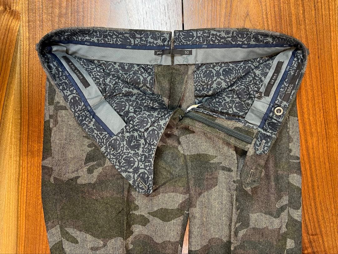 ウエノタカシ❗️PT01 EVO FIT迷彩柄 スラックス 50 検LEON