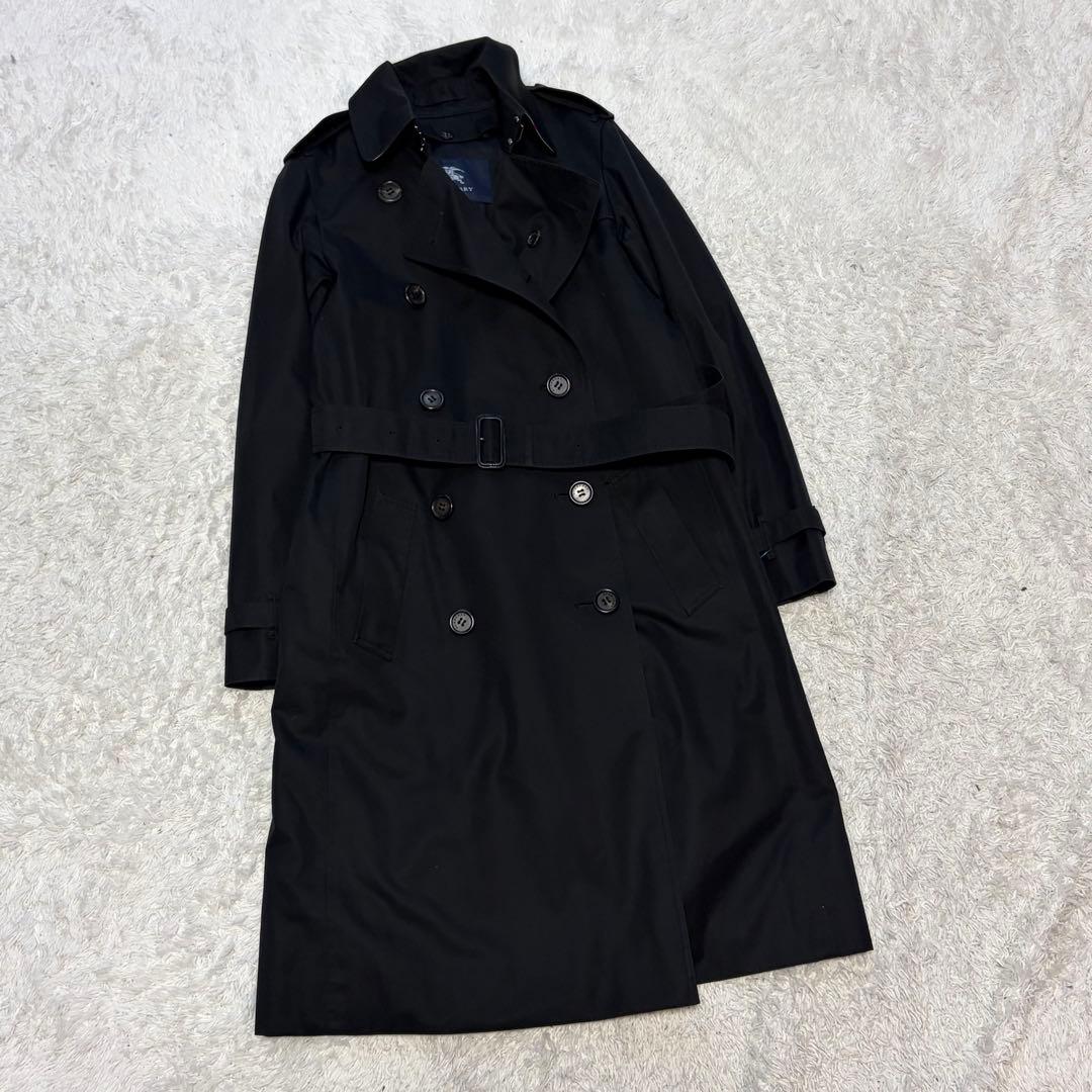 未使用級✨タグ付き✨バーバリーロンドン トレンチコート 40 黒 ノバチェック