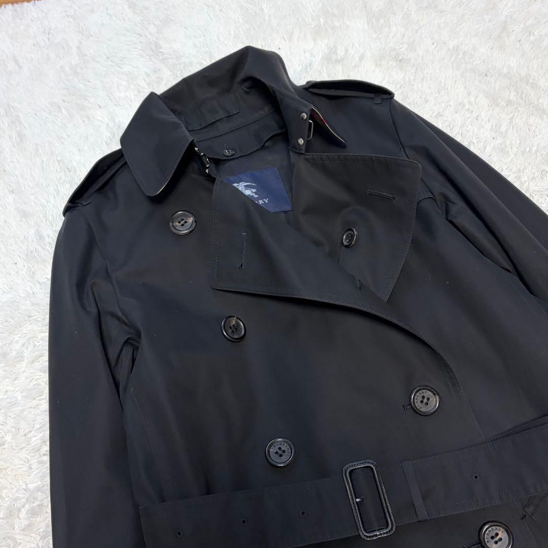 未使用級✨タグ付き✨バーバリーロンドン トレンチコート 40 黒 ノバチェック
