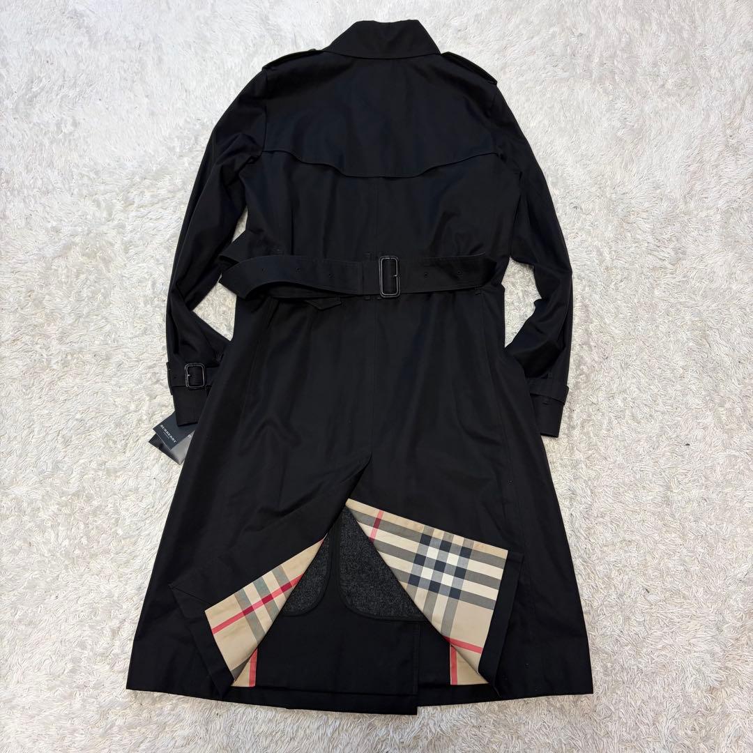 未使用級✨タグ付き✨バーバリーロンドン トレンチコート 40 黒 ノバチェック
