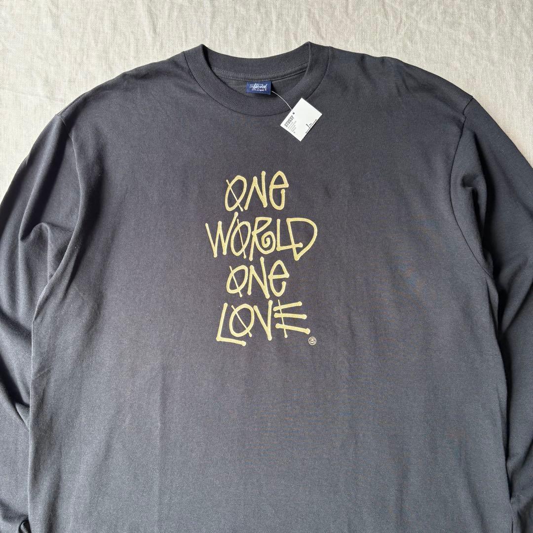 STUSSY ONE WORLD ONE LOVE ロングTシャツ 未使用
