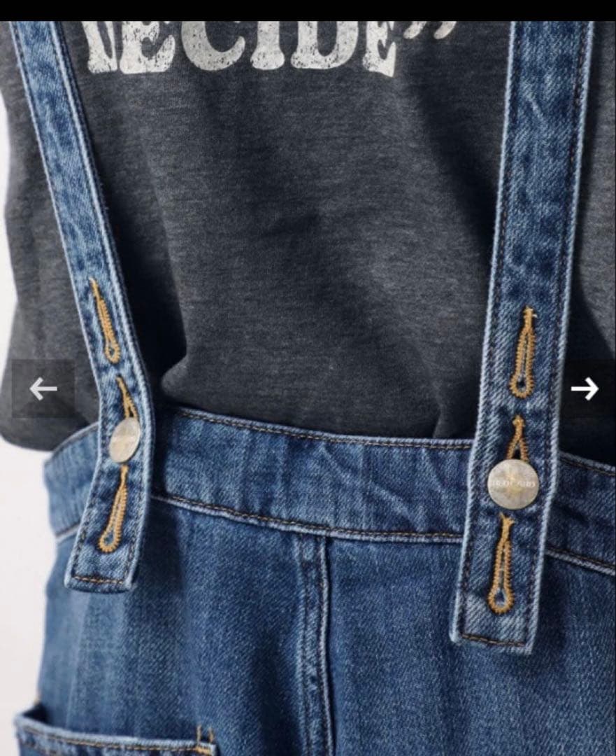 Appartement RED CARD デニムオーバーオール　38