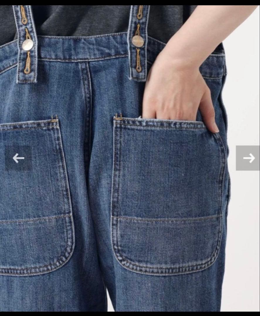 Appartement RED CARD デニムオーバーオール　38