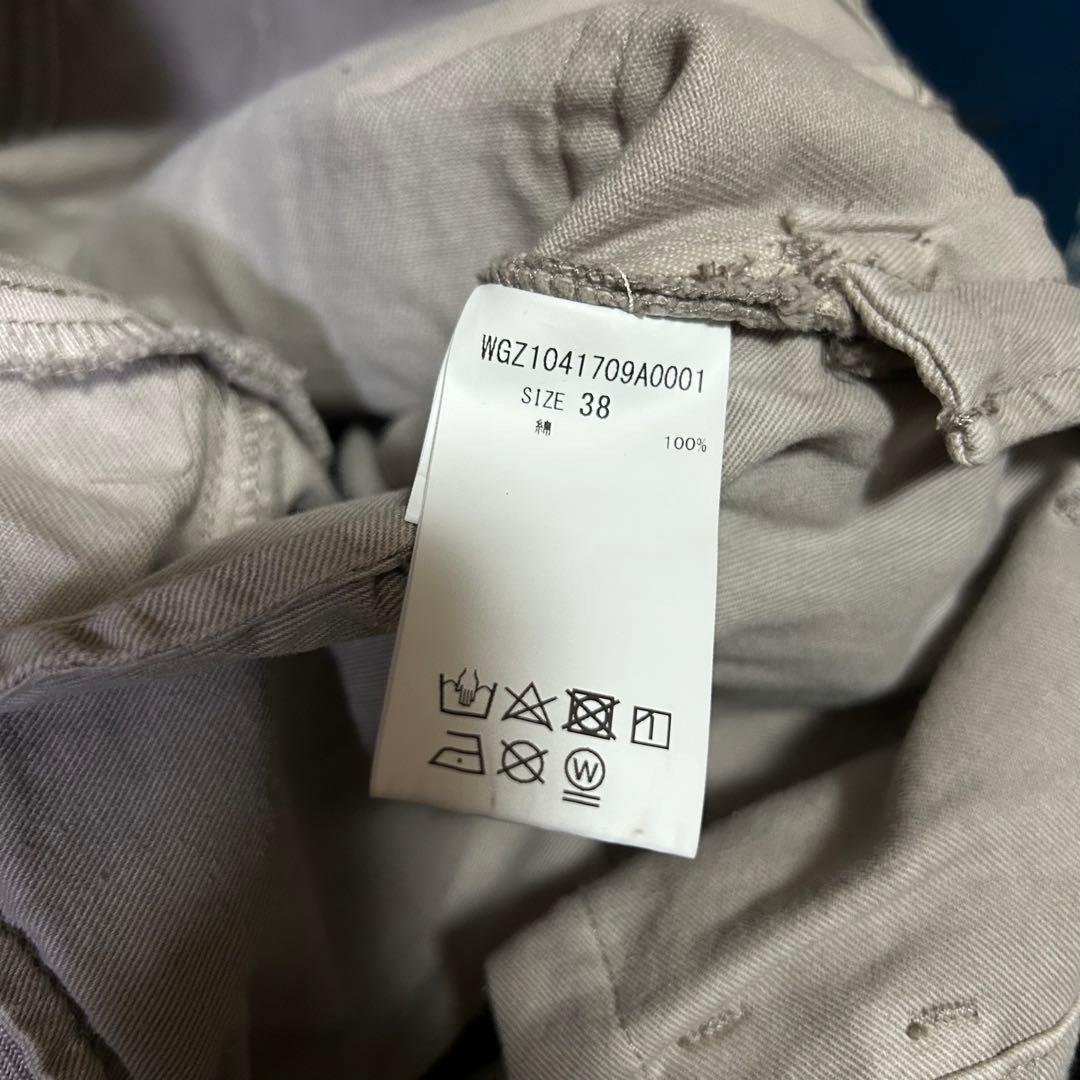 Whim Gazette ウィムガゼット ベージュ•グレー系 サロペット パンツ