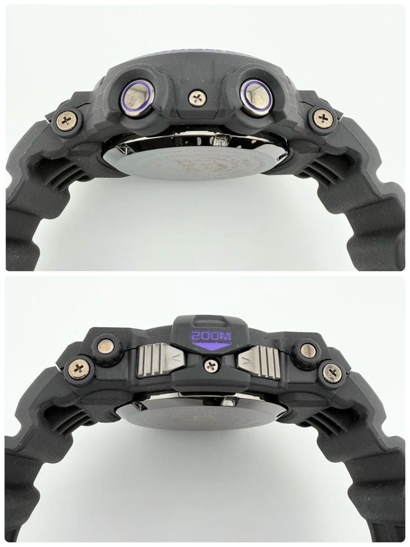 極希少 美品 カシオGショックフロッグマン パープル メンズ ソーラー 腕時計