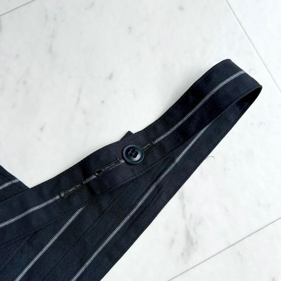 定価7万 Y'S ヨウジヤマモト WASHER STRIPE 吊りパンツ