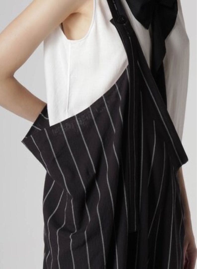 定価7万 Y'S ヨウジヤマモト WASHER STRIPE 吊りパンツ