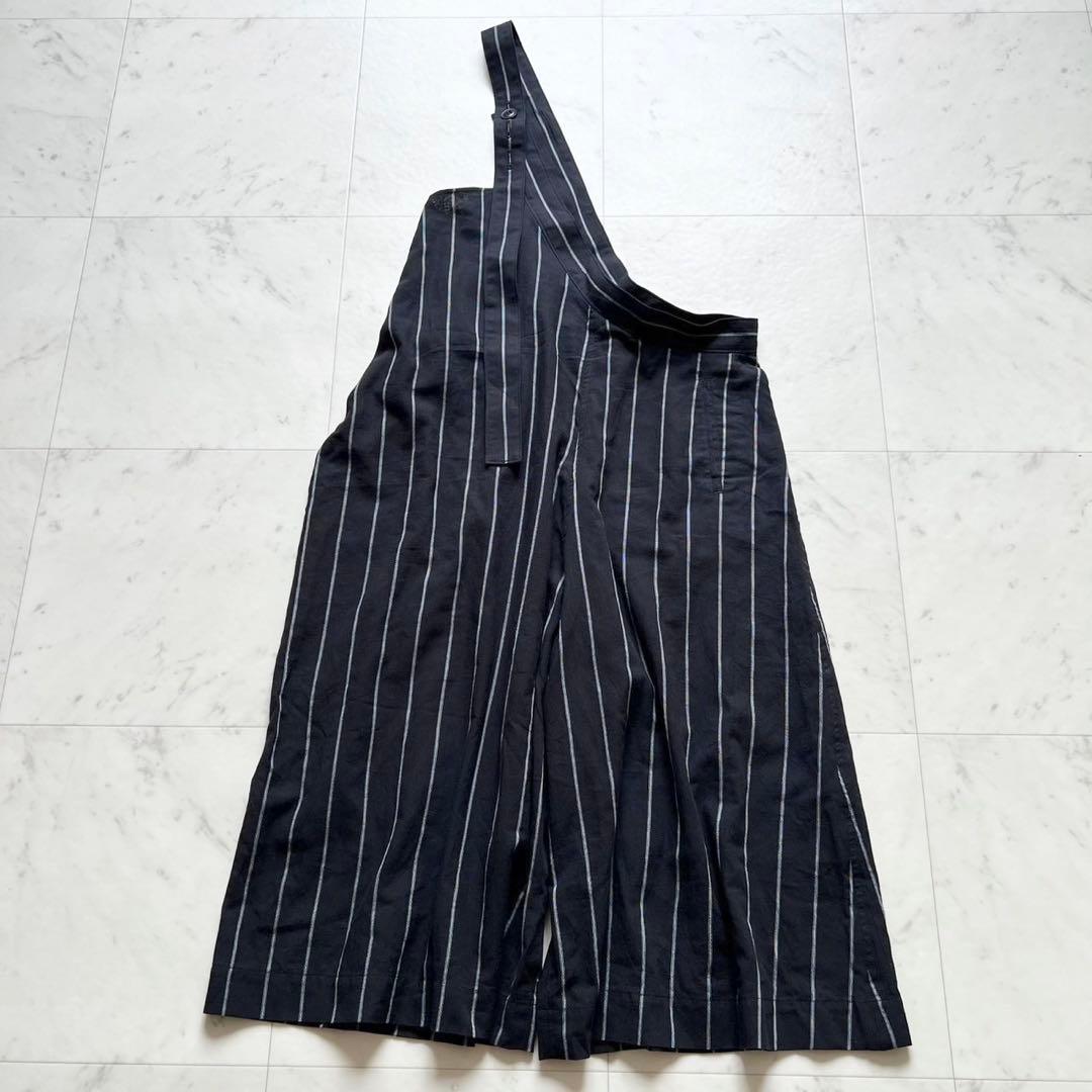 定価7万 Y'S ヨウジヤマモト WASHER STRIPE 吊りパンツ